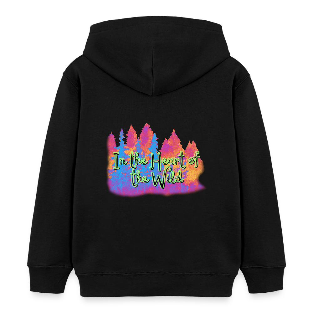 Kinder Bio-Hoodie - IN THE HEART OF THE WILD 2 - Schwarz