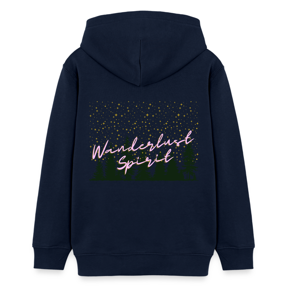 Teenager Bio-Hoodie - WANDERLUST SPIRIT - Navy