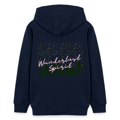 Teenager Bio-Hoodie - WANDERLUST SPIRIT - Navy