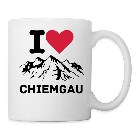 Tasse - I LOVE CHIEMGAU - Weiß