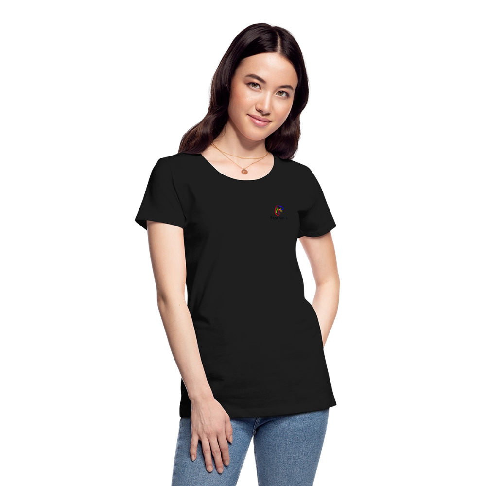 Frauen Premium Bio T-Shirt - OCEAN DREAMS - Schwarz