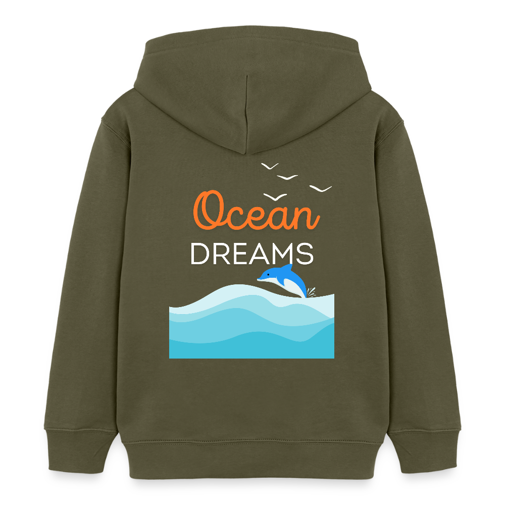 Kinder Bio-Hoodie - OCEAN DREAMS - Khaki