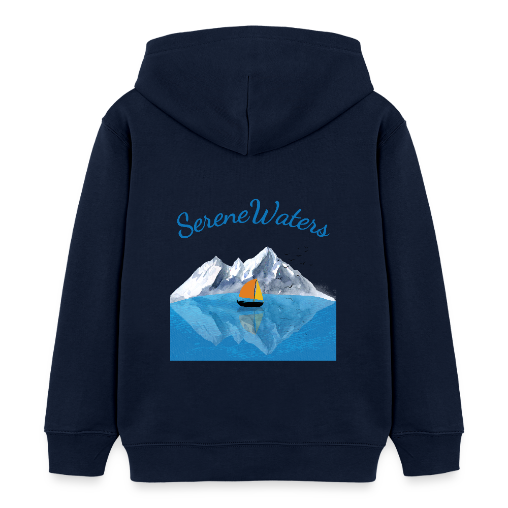 Kinder Bio-Hoodie - SERENE WATERS - Navy