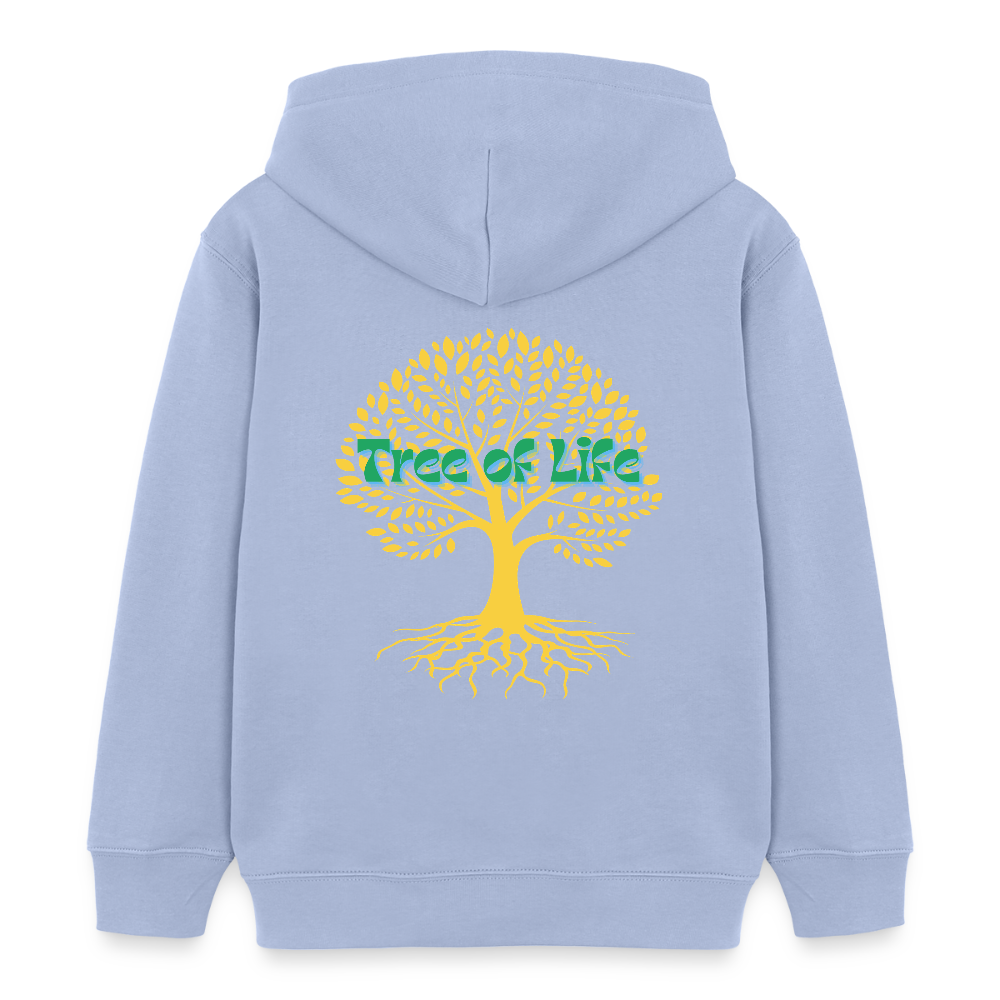 Kinder Bio-Hoodie - TREE OF LIFE - Sky