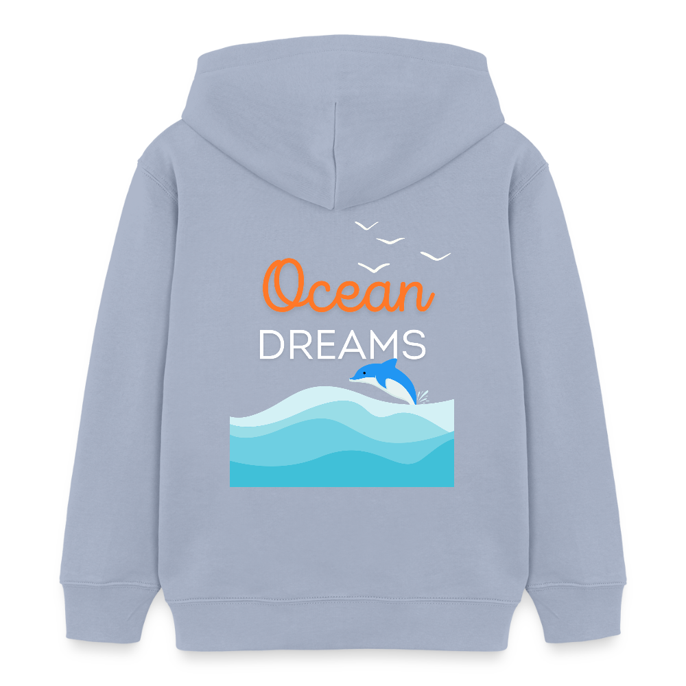 Kinder Bio-Hoodie - OCEAN DREAMS - Lavendel-Violett