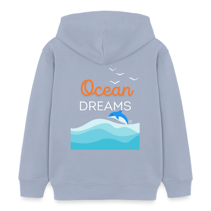 Kinder Bio-Hoodie - OCEAN DREAMS - Lavendel-Violett