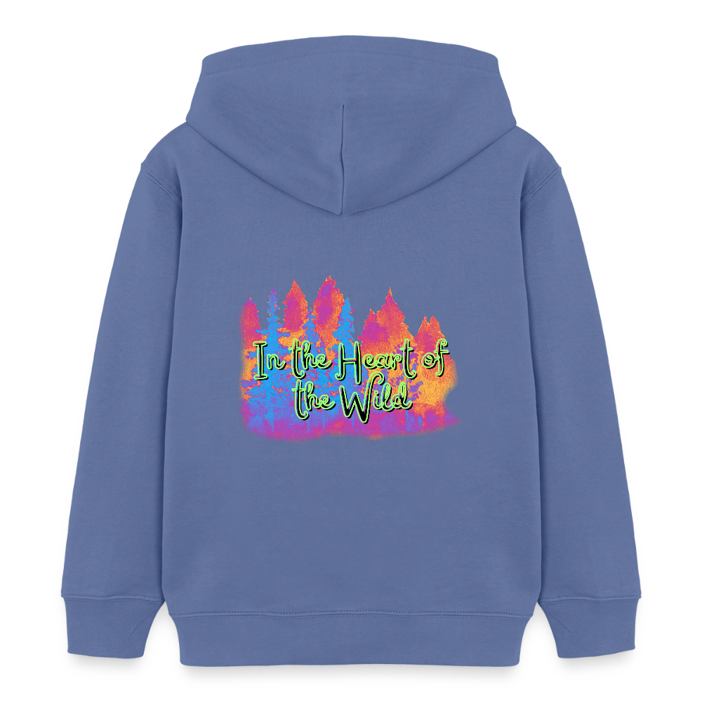 Kinder Bio-Hoodie - IN THE HEART OF THE WILD 2 - Blau