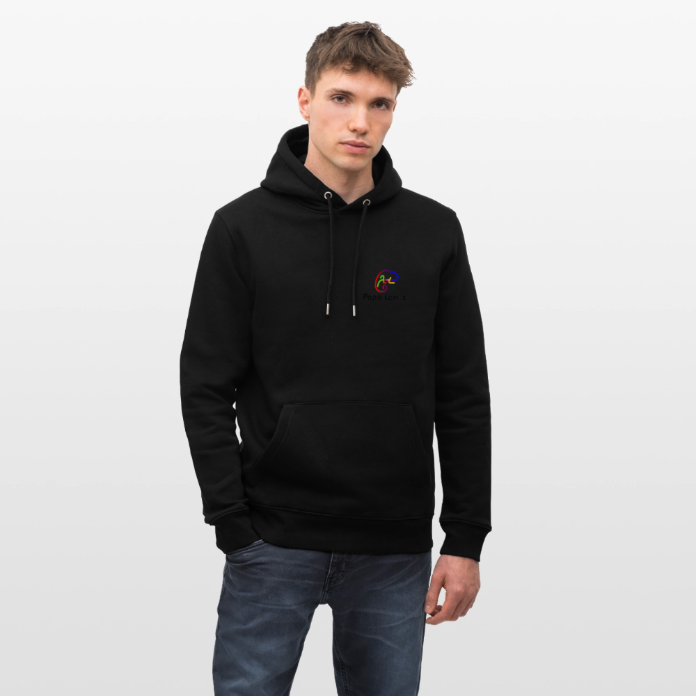 Unisex Herren Damen Bio-Hoodie - MOUNTAINS ARE CALLIN - Schwarz