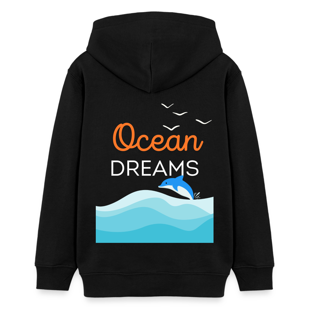 Teenager Bio-Hoodie - OCEAN DREAMS - Schwarz