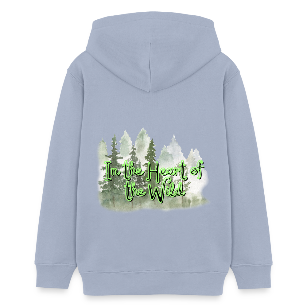 Teenager Bio-Hoodie - IN THE HEART OF THE WILD - Lavendel-Violett