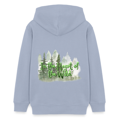 Teenager Bio-Hoodie - IN THE HEART OF THE WILD - Lavendel-Violett