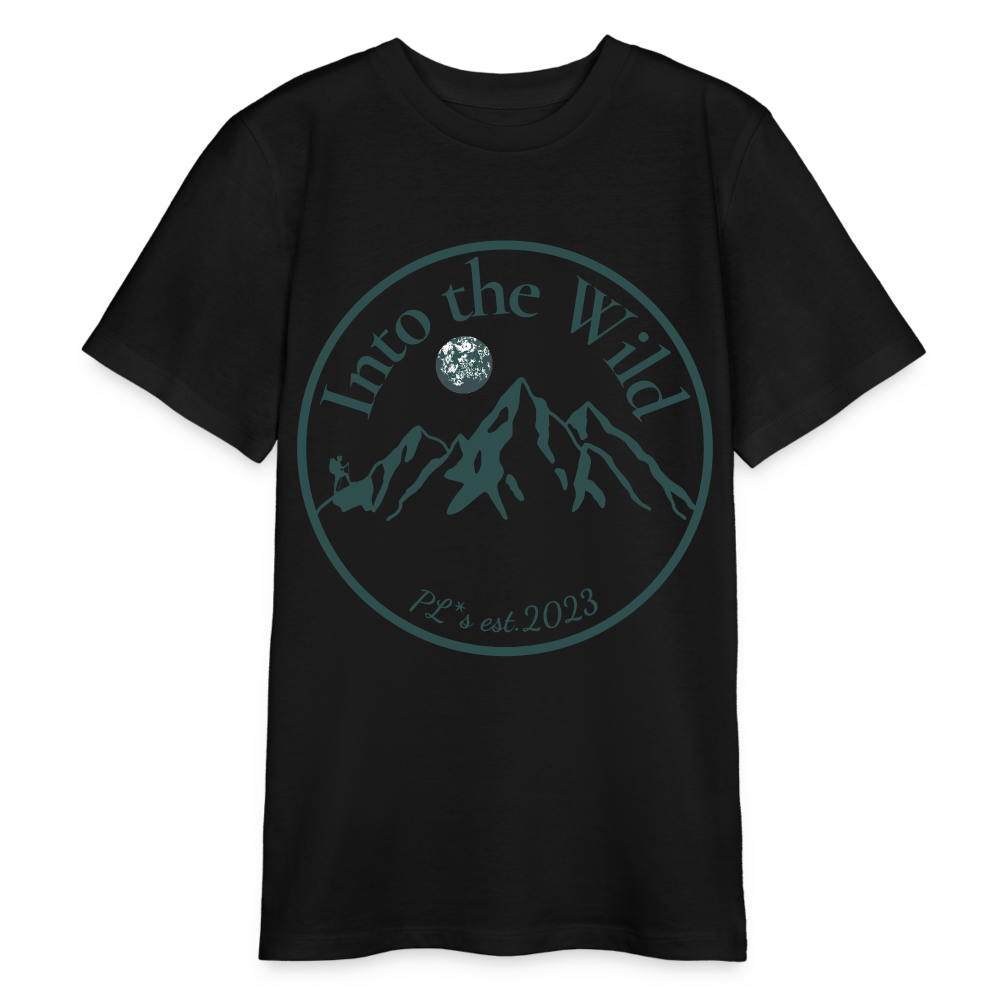 Bio Teenager T-Shirt - INTO THE WILD - Schwarz