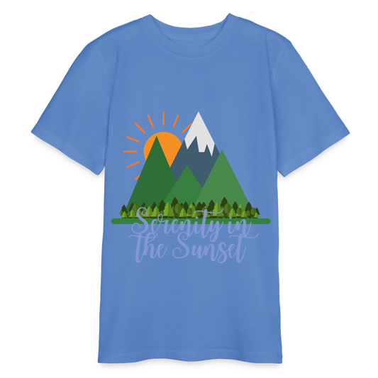 Bio Teenager T-Shirt - SERENITY IN THE SUNSET - Blau