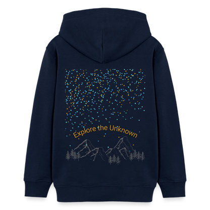 Teenager Bio-Hoodie - EXPLORE THE UNKNOWN - Navy