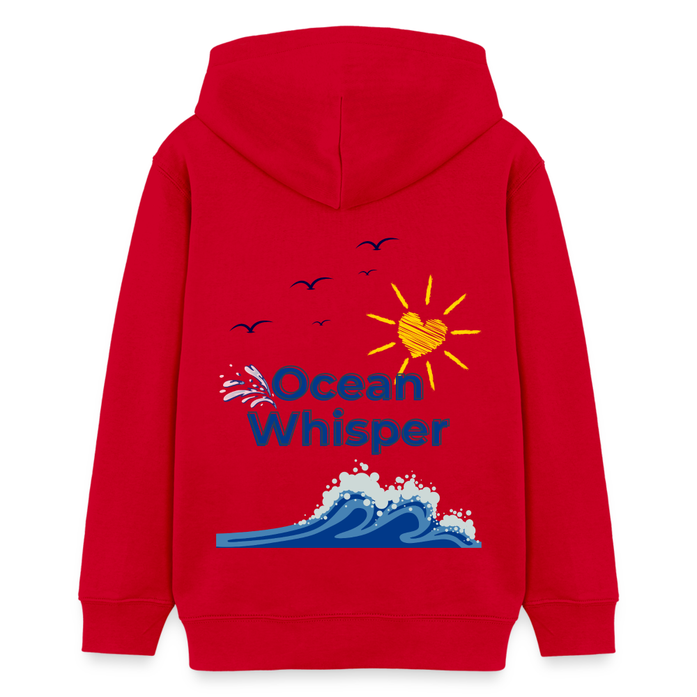 Teenager Bio-Hoodie - OCEAN WHISPER - Rot