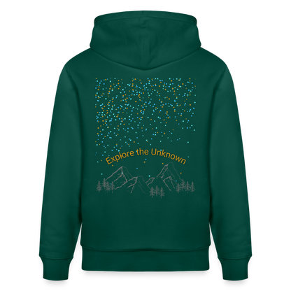 Unisex Herren Damen Bio-Hoodie - EXPLORE THE UNKNOWN - Forest