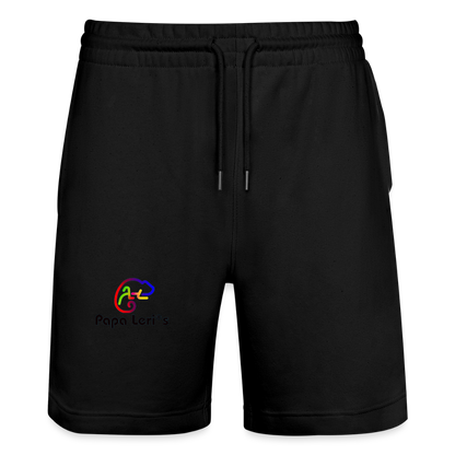 Bio Unisex  Herren Damen Joggingshorts - Schwarz