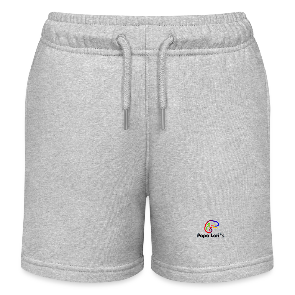 Kinder Bio Joggingshorts - Grau meliert