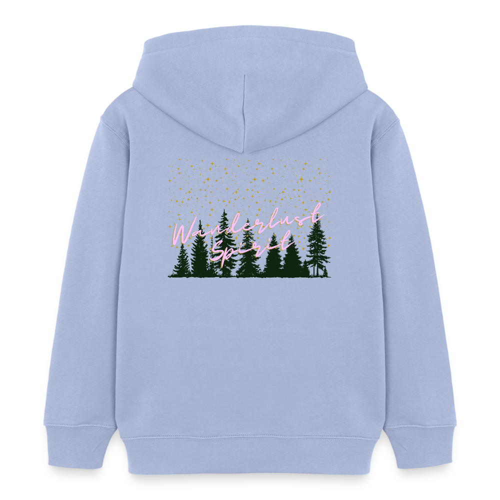 Kinder Bio-Hoodie - WANDERLUST SPIRIT - Sky