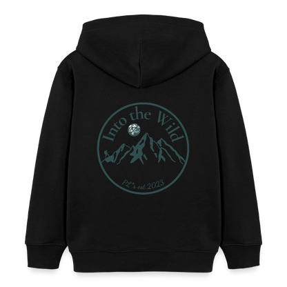 Kinder Bio-Hoodie - INTO THE WILD - Schwarz