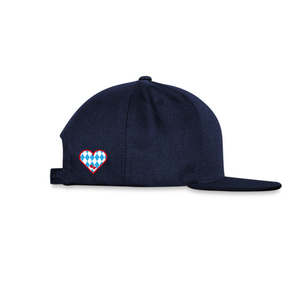 Snapback Cap - I LOVE CHIEMGAU - versch. Farben - Navy/Navy