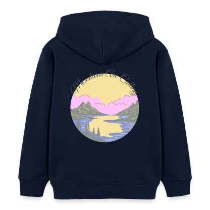 Kinder Bio-Hoodie - MOUNTAINS ARE CALLING - Navy