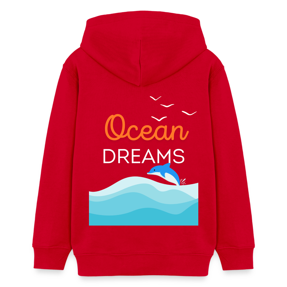 Teenager Bio-Hoodie - OCEAN DREAMS - Rot