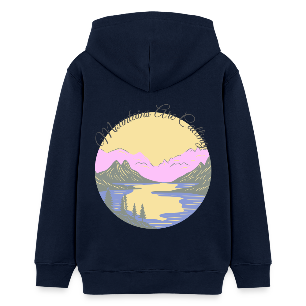 Teenager Bio-Hoodie - MOUNTAINS ARE CALLING - Navy