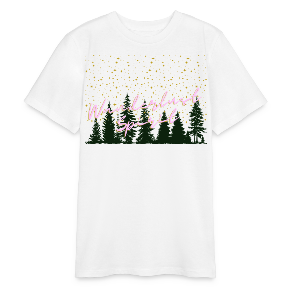 Bio Teenager T-Shirt - Wanderlust Spirit - Weiß