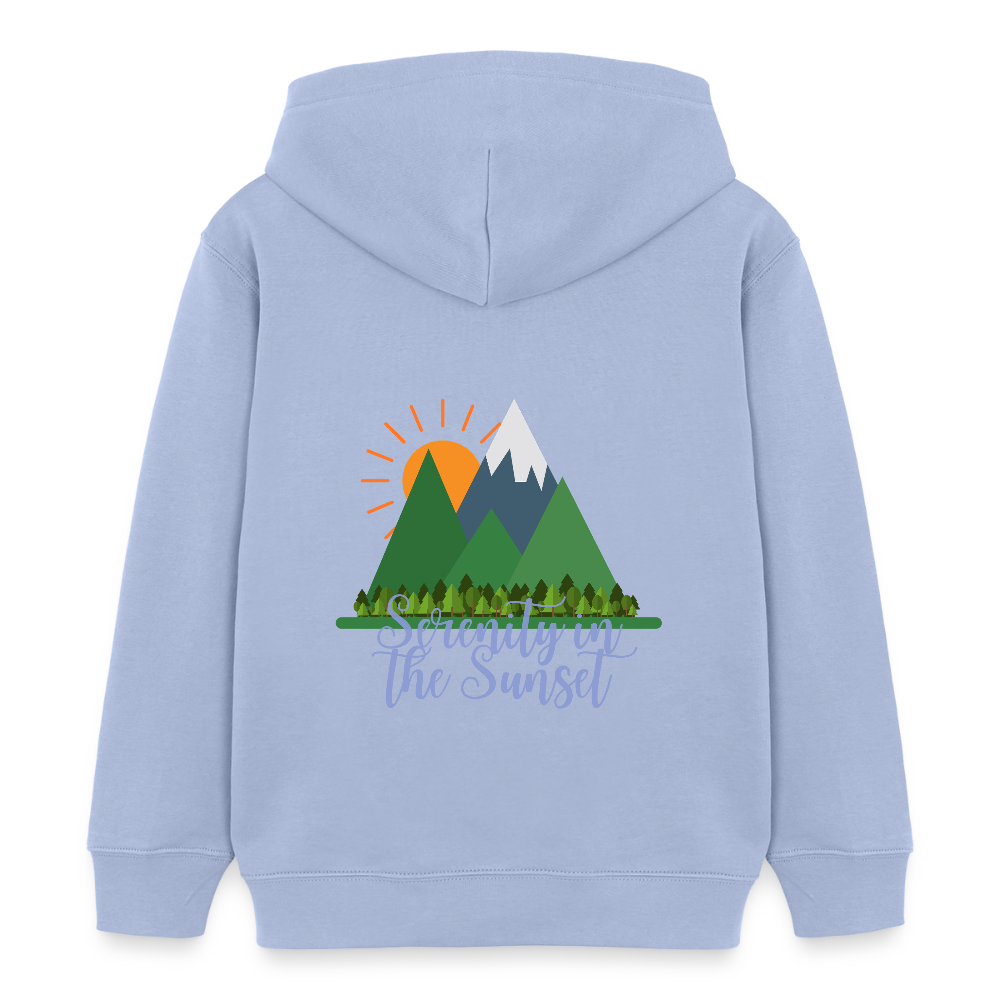 Kinder Bio-Hoodie - SERENITY IN THE SUNSET - Sky