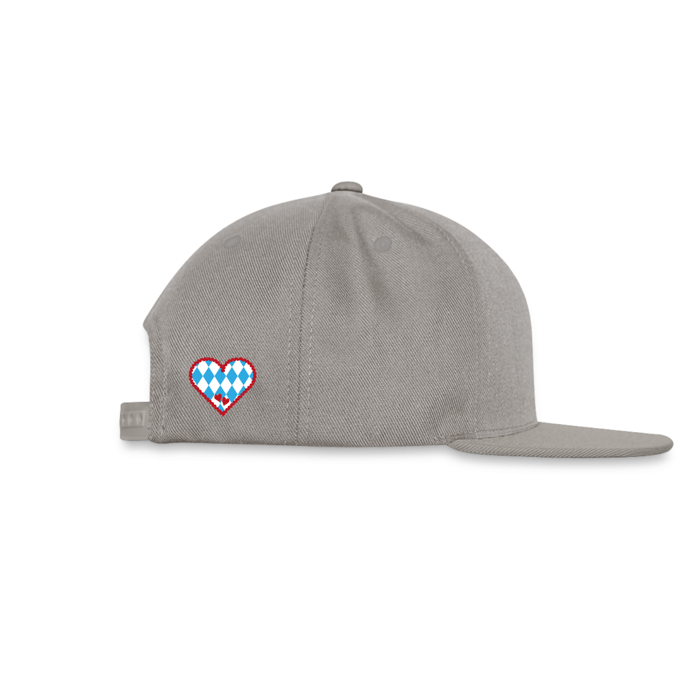 Snapback Cap - I LOVE CHIEMGAU - versch. Farben - Graphit/Graphit