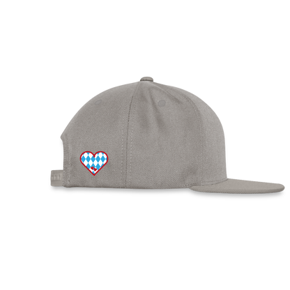 Snapback Cap - I LOVE CHIEMGAU - versch. Farben - Graphit/Graphit