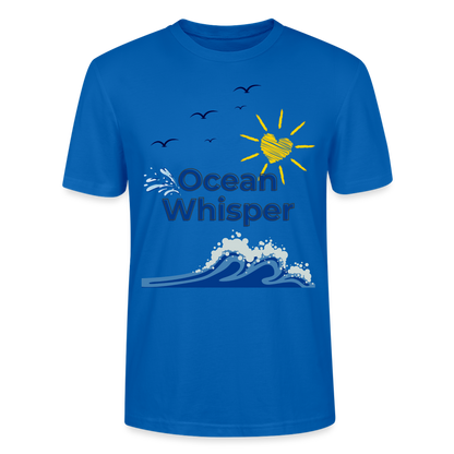 Unisex Herren Damen Bio T-Shirt - OCEAN WHISPER - Pfauenblau