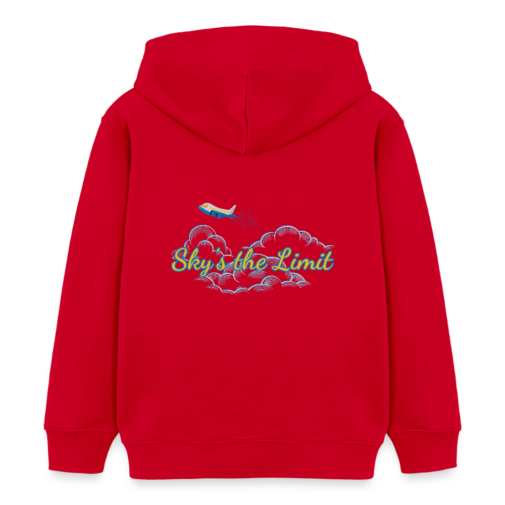 Kinder Bio-Hoodie - SKY´S THE LIMIT - Rot