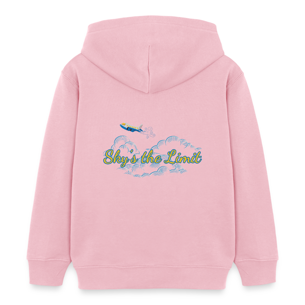 Kinder Bio-Hoodie - SKY´S THE LIMIT - Hellrosa