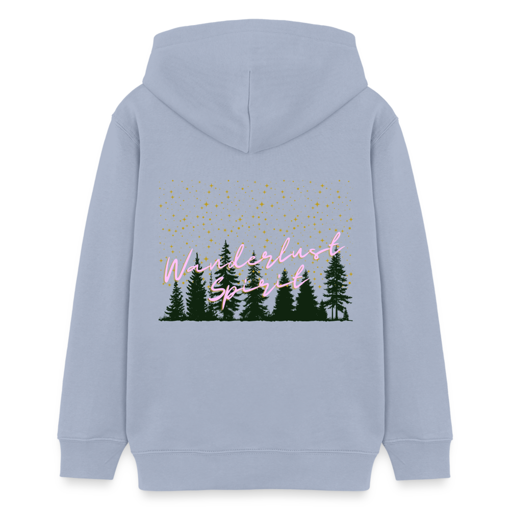 Teenager Bio-Hoodie - WANDERLUST SPIRIT - Lavendel-Violett