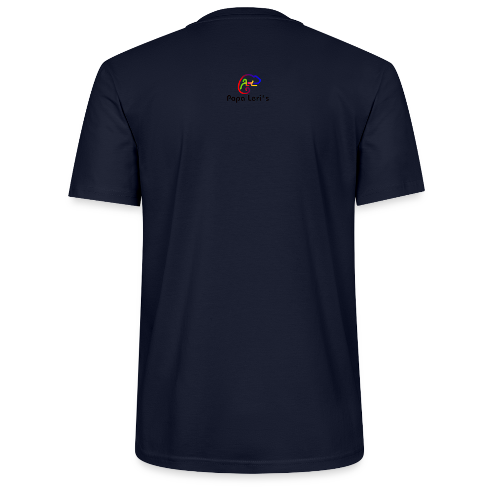 Unisex Herren Damen Bio T-Shirt - SKY`S THE LIMIT - Navy