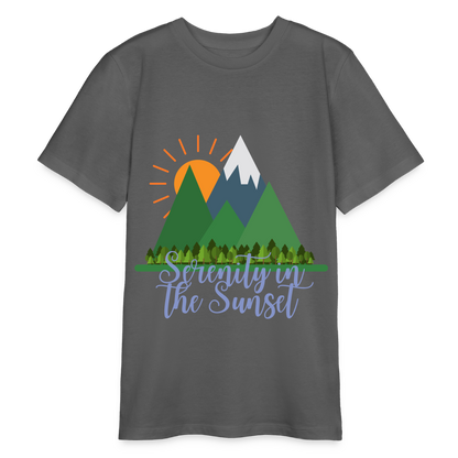 Bio Teenager T-Shirt - SERENITY IN THE SUNSET - Anthrazit