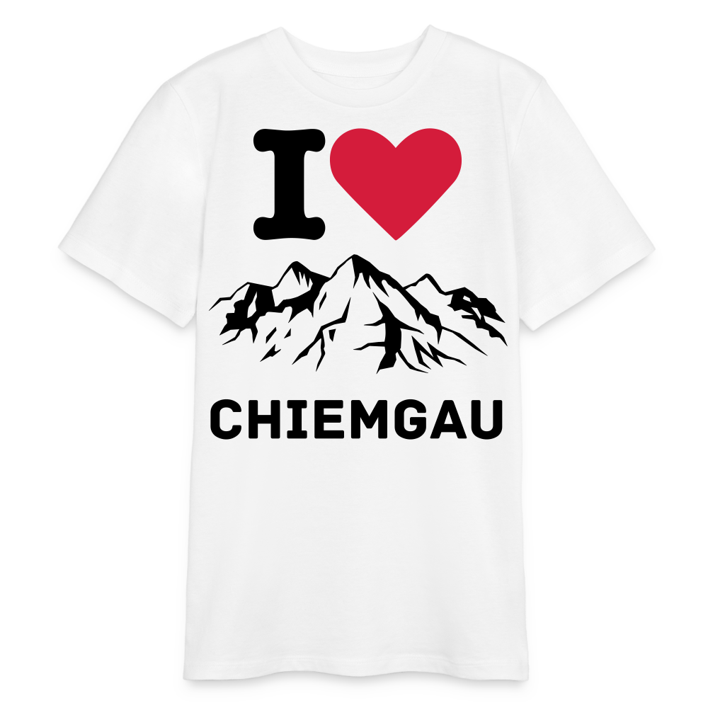 Bio Teenager T-Shirt - I LOVE CHIEMGAU - Weiß