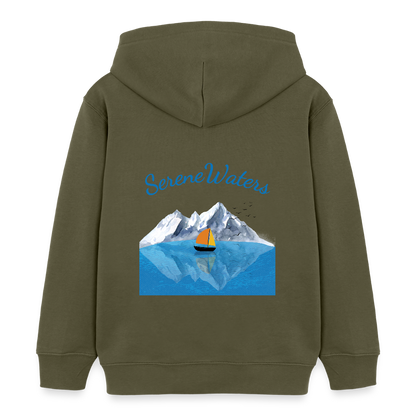 Kinder Bio-Hoodie - SERENE WATERS - Khaki