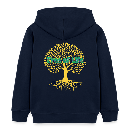 Kinder Bio-Hoodie - TREE OF LIFE - Navy