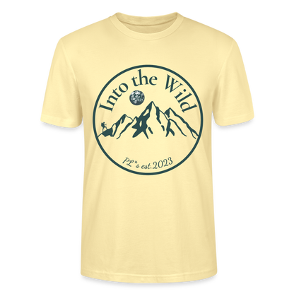 Unisex Herren Damen Bio T-Shirt - INTO THE WILD - Creme