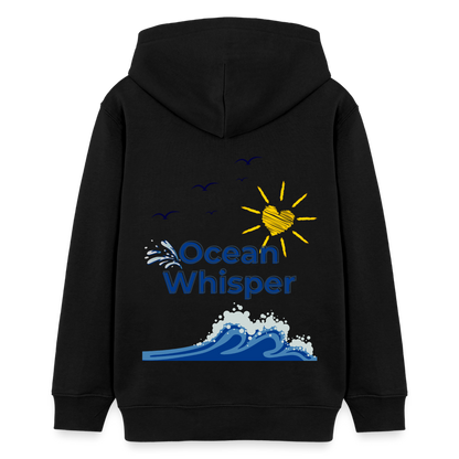 Teenager Bio-Hoodie - OCEAN WHISPER - Schwarz