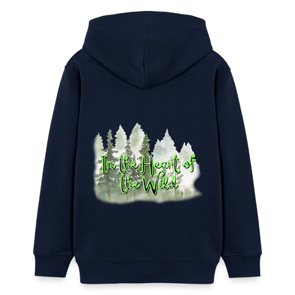 Teenager Bio-Hoodie - IN THE HEART OF THE WILD - Navy