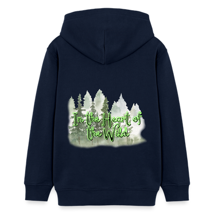 Teenager Bio-Hoodie - IN THE HEART OF THE WILD - Navy