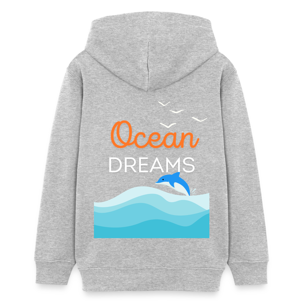 Teenager Bio-Hoodie - OCEAN DREAMS - Grau meliert