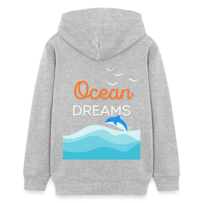 Teenager Bio-Hoodie - OCEAN DREAMS - Grau meliert