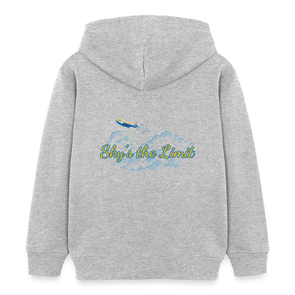 Kinder Bio-Hoodie - SKY´S THE LIMIT - Grau meliert