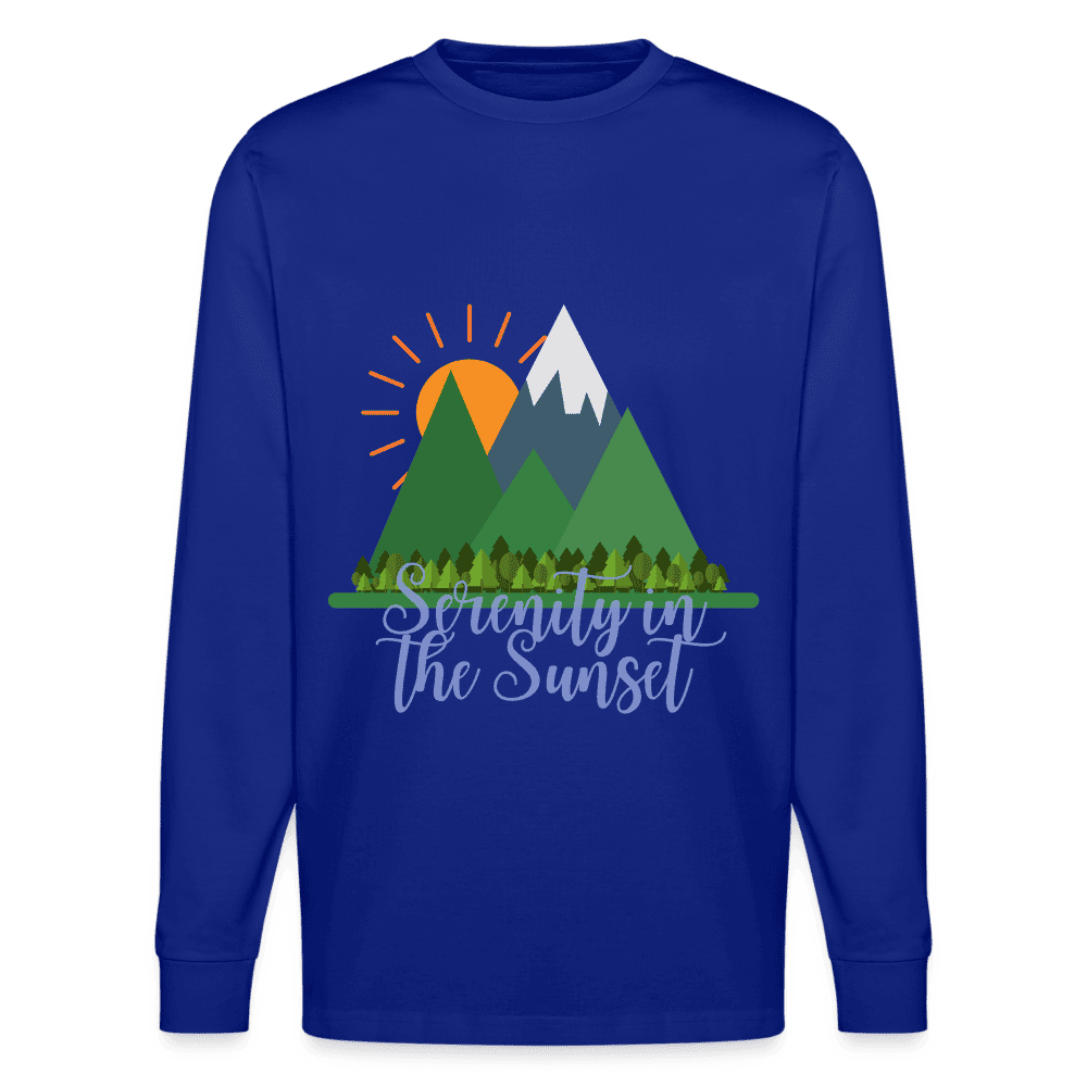 Unisex Herren Damen Bio-Langarmshirt - SERENITY IN THE SUNSET