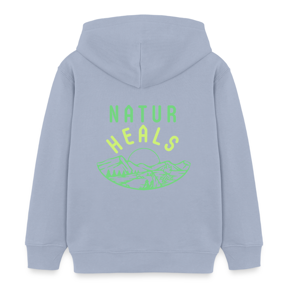 Kinder Bio-Hoodie - NATUR HEALS - Lavendel-Violett